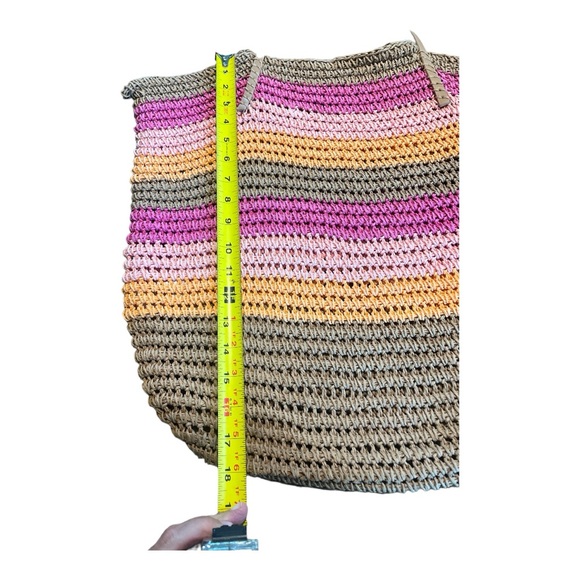 Scoop Paper Straw Tote Multi Color - Picture 3 of 4